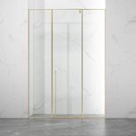 FUSA Shower Alcove Pivot Shower Door with 8mm Glass & Soft Close VK-P131