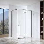 FUSA Shower Rectangular Hinge Swing Shower Door with 8mm Glass VN-H731