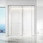 FUSA Shower T-shape Tempered Glass Sliding Shower Door VD-S741