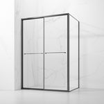FUSA Shower Double Sliding Bypass Shower Door with Fixed Glass VF-S732