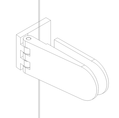 Stainless Steel Alcove Hinge Swing Tempered Glass Shower Enclosure PVD Coating