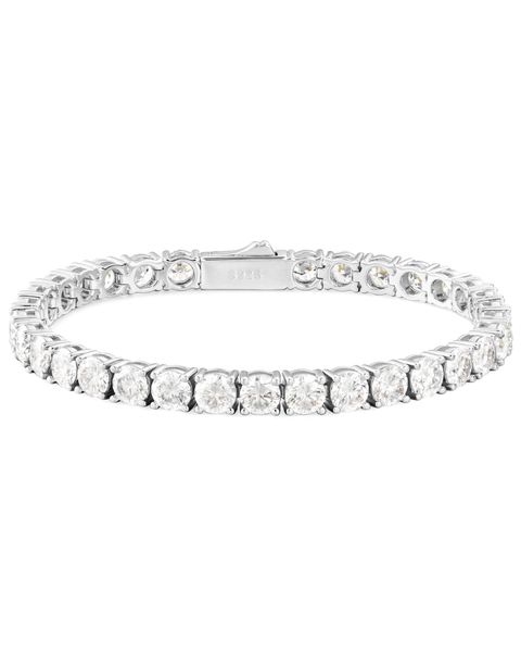 S925 MOISSANITE TENNIS BRACELET- 5MM WHITE GOLD