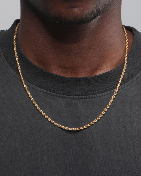 CLEAN ROPE CHAIN - 3MM 18K GOLD