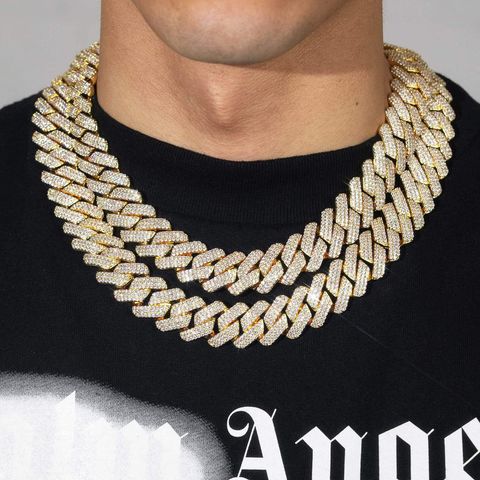 PRONG CUBAN LINK CHAIN - 20MM GOLD