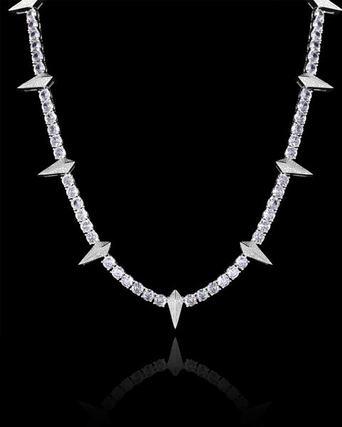 THORN TENNIS CHAIN -  WHITE GOLD