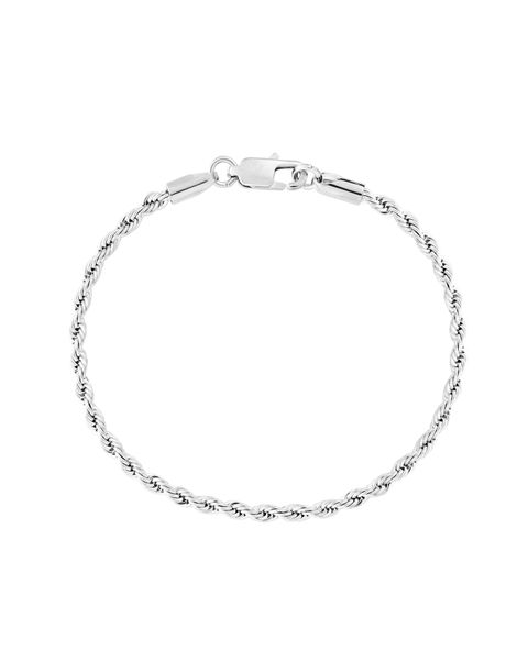 CLEAN ROPE BRACELET - 3MM WHITE GOLD