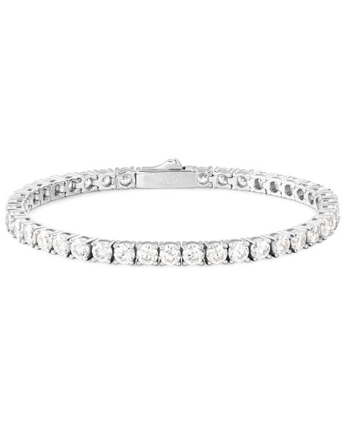 S925 MOISSANITE TENNIS BRACELET- 4MM WHITE GOLD