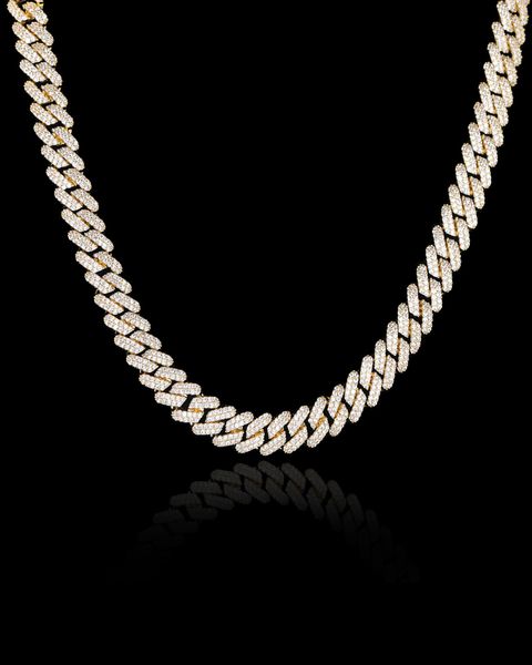 PRONG CUBAN NECKLACE - 8MM GOLD