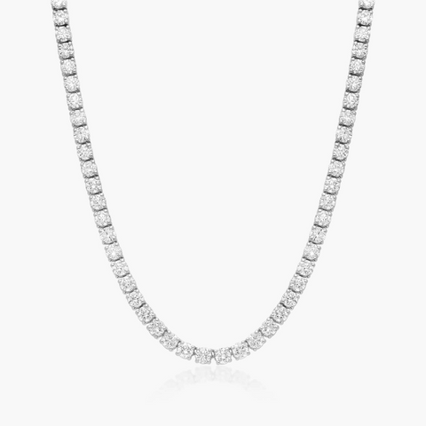 14K Gold Lab-Grown Diamond Tennis Necklace