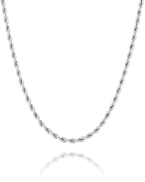 CLEAN ROPE CHAIN - 3MM WHITE GOLD