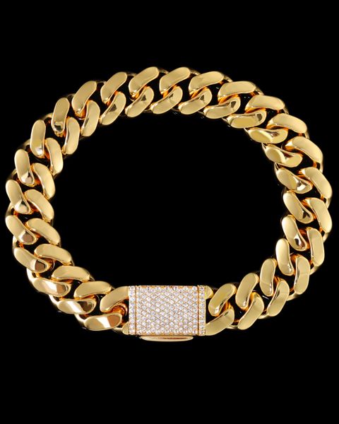 MIAMI CUBAN LINK BRACELET - 12MM GOLD