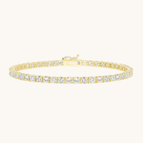 14K Gold Lab-Grown Diamond Tennis Bracelet