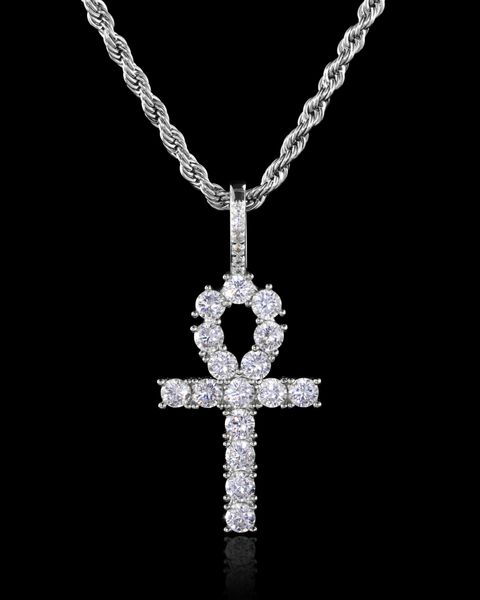 ANKH PIECE PENDANT - WHITE GOLD