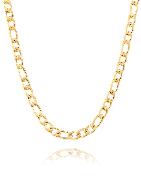 CLEAN FIGARO CHAIN - 5MM 18K GOLD