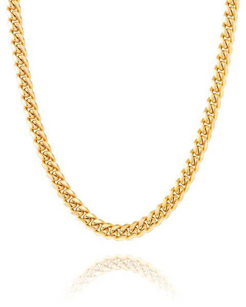 CLEAN CUBAN LINK CHAIN - 6MM 18K GOLD