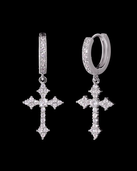 FAITH EARRINGS - WHITE GOLD