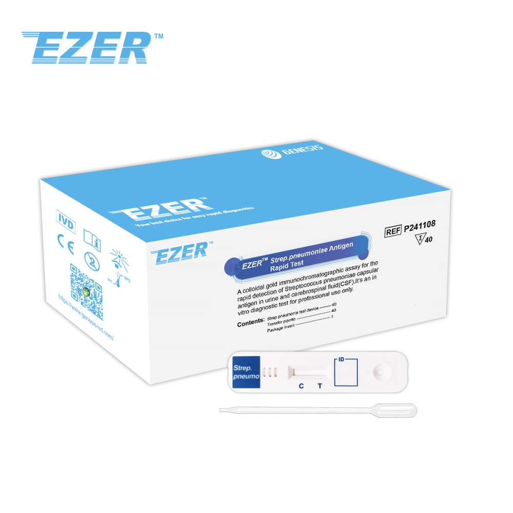 Estreptococo EZER™. teste rápido de antígeno pneumoniae