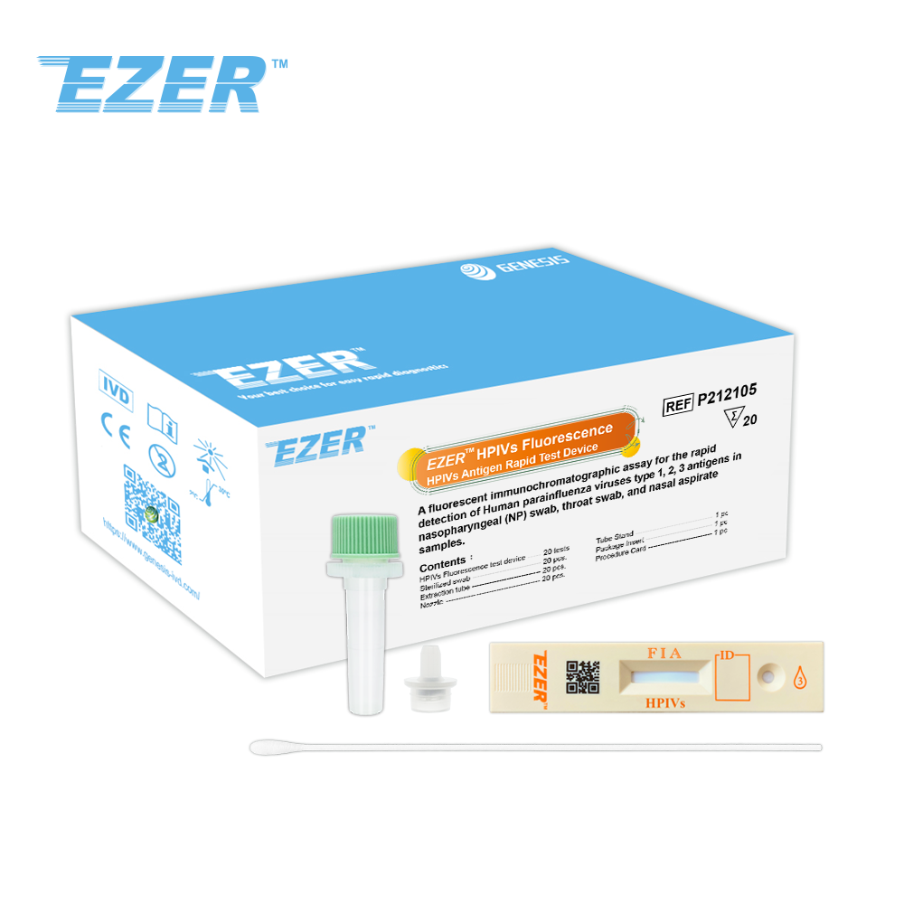 EZER™ HPIVs Fluorescence  HPIVs  Antigen Rapid Test Device