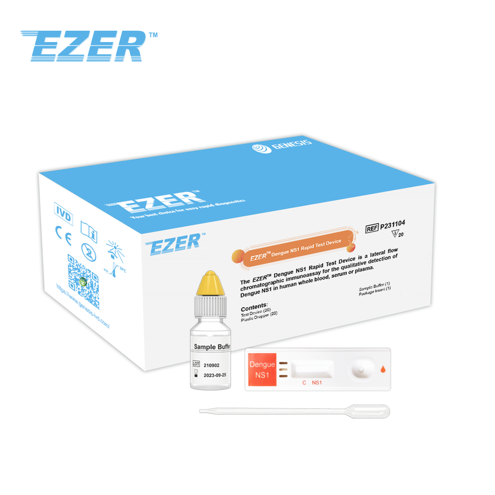 EZER™ 뎅기열 NS1 신속 테스트 장치