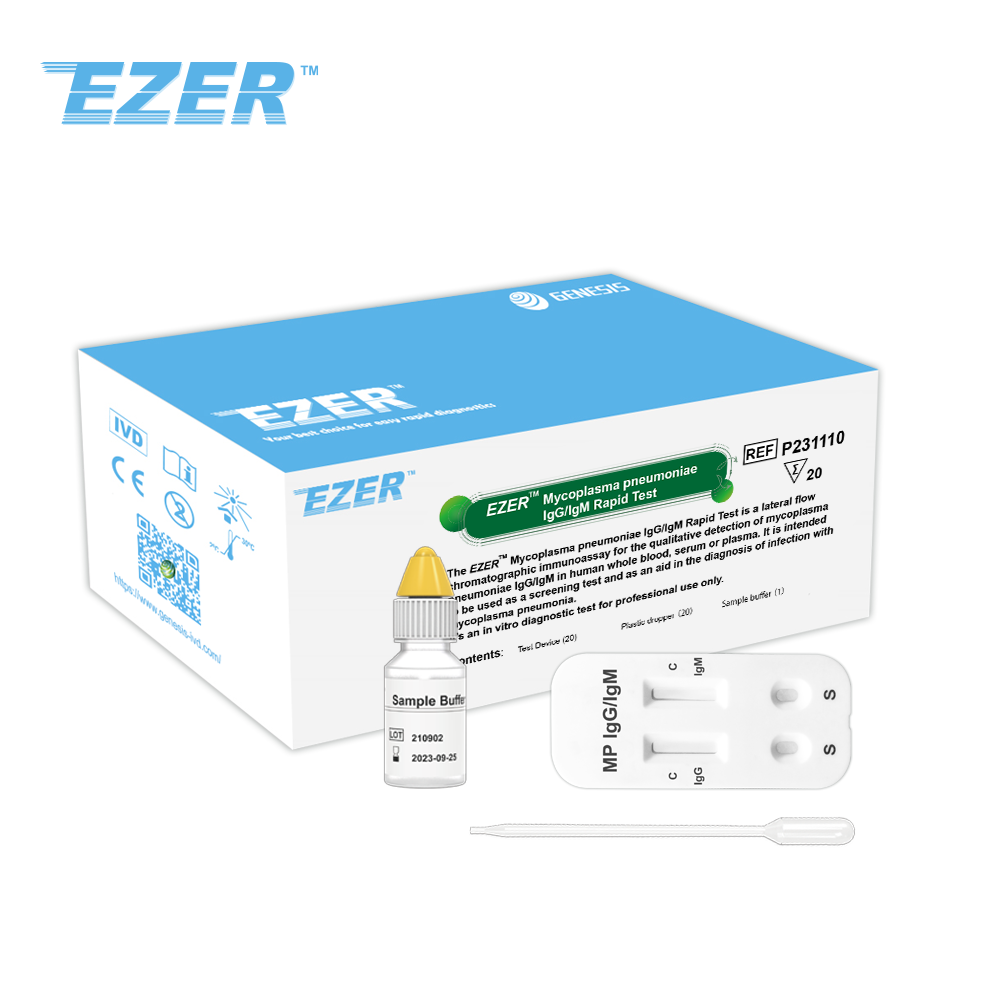 EZER™ اختبار الميكوبلازما الرئوية IgG/IgM السريع