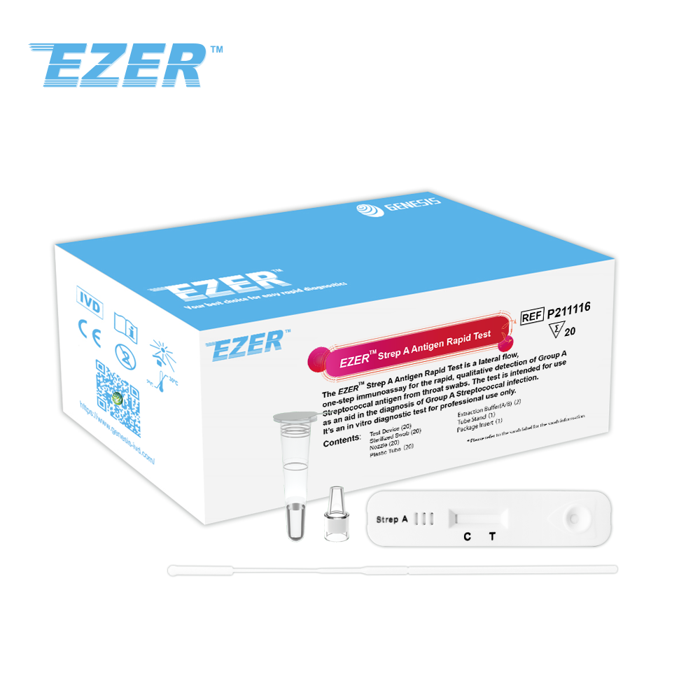 EZER™ Стрептококк. Экспресс-тест на антиген