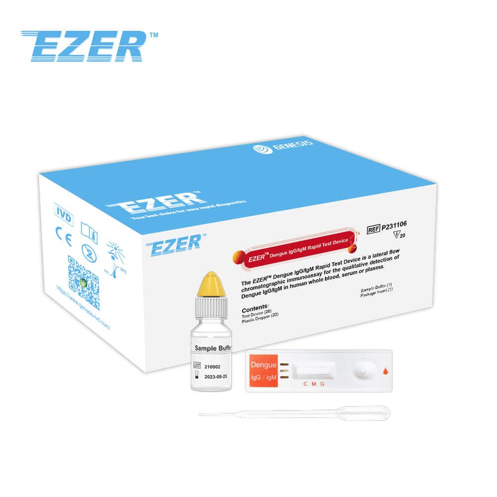 Dispositif de test rapide EZER™ Dengue IgG/IgM