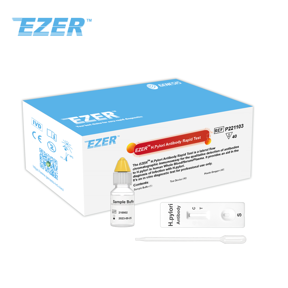EZER™ اختبار الأجسام المضادة لبكتيريا الملوية البوابية السريع