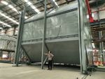 Shuttle Rotomolding Machine used for producing complex plastic shapes in large volumes