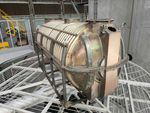 Rotational steel mold in a factory setting for plastic molding