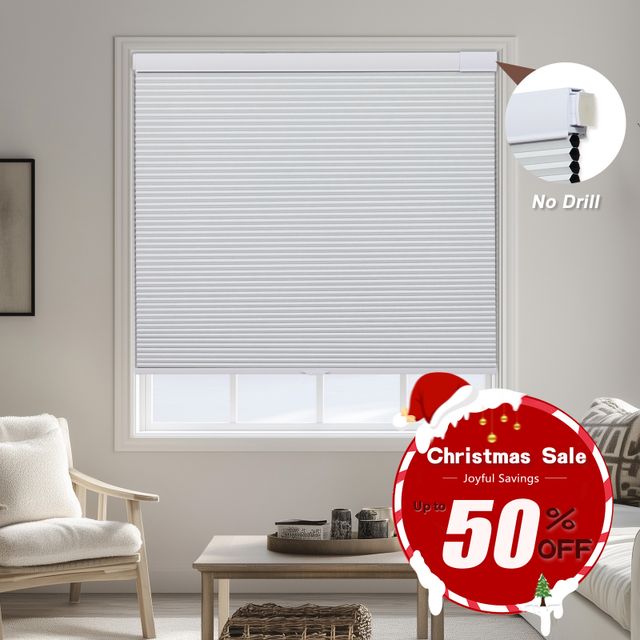 No Drill No Tools 1" Aperture Cellular Shades