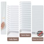Persilux No Drill No Tools Mini Blinds with full-open/semi-open/close