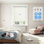 Persilux light filtering roller shades for a bright and comfortable bedroom