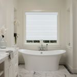 Persilux White Dual-Layer Zebra Blackout Window Shades