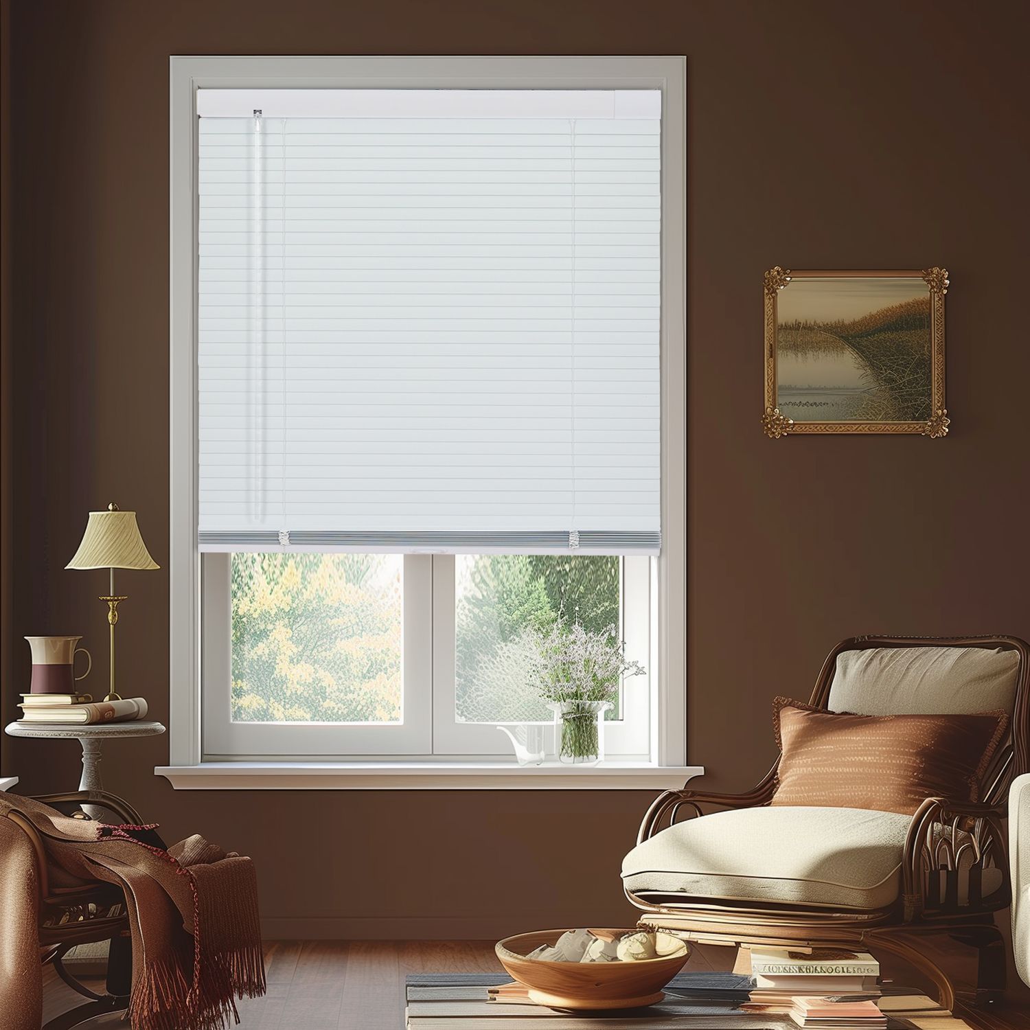 Persilux No Drill Mini Blinds with tool-free installation