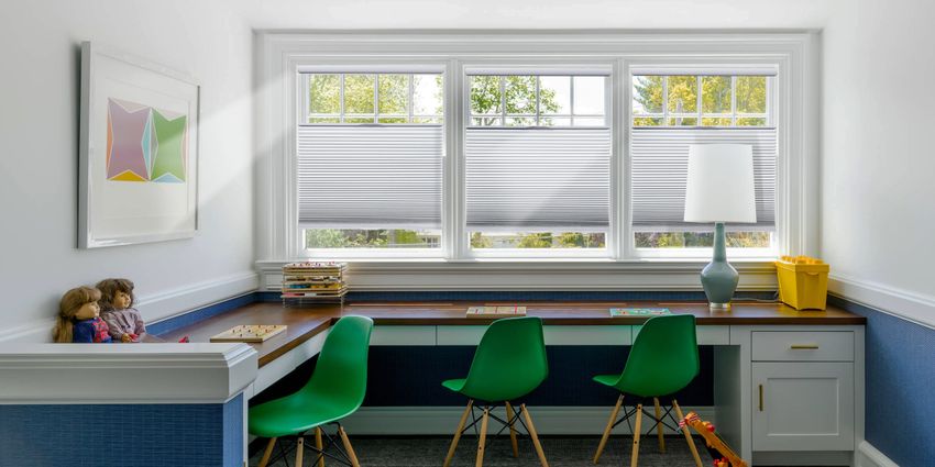 Custom Top Down Bottom Up Light Filtering Cordless Cellular Shades