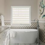 Persilux Beige Dual-Layer Zebra Blackout Shades