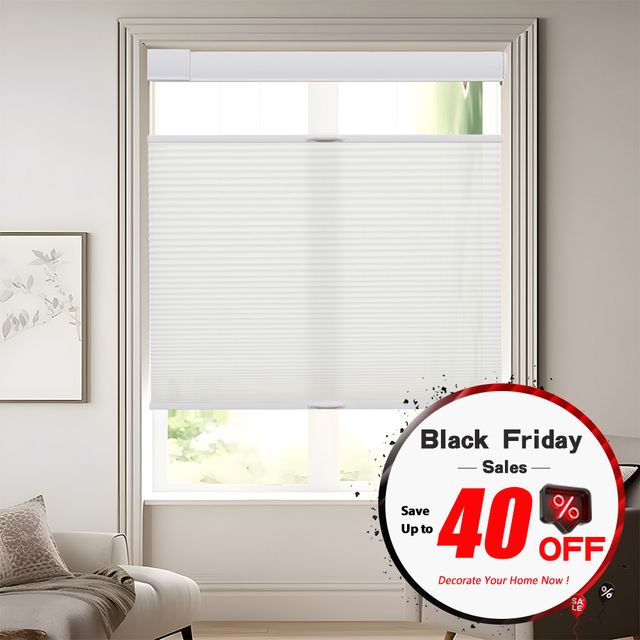 No Drill No Tools Top Down Bottom Up Cellular Shades (1" cell )