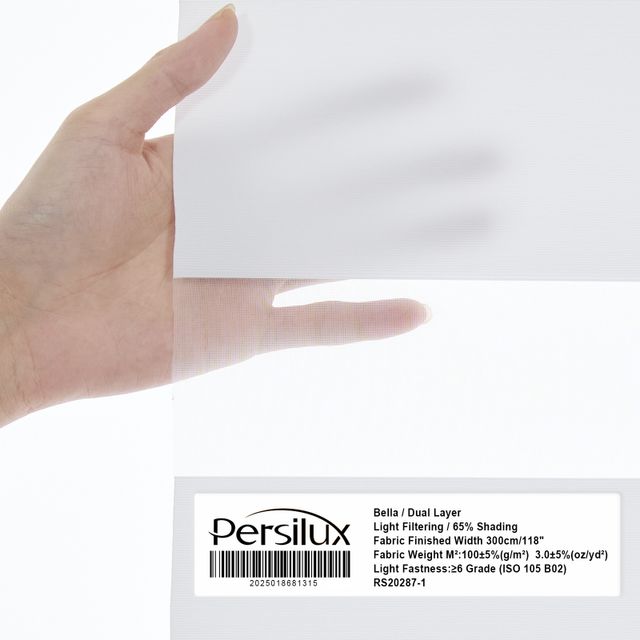 Fabric Sample For Persilux Dual Layers Zebra Shades
