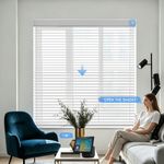 Motorized light filtering Shangri-La shades for living room