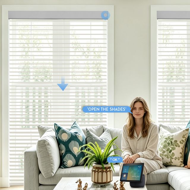 A-OK Motorized 70-80% Blackout Shangri-La Sheer Shades