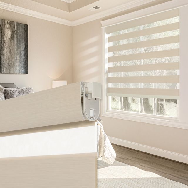 Persilux No Drill Double-layer Zebra Shades
