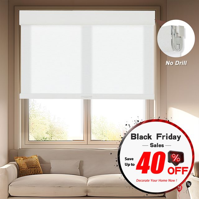 No Drill No Tools Roller Shades