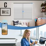 Smart Home Compatible Motorized light control Shangri-La shades 