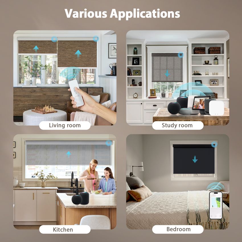 A-OK Motorized Roller Shades | Smart App & Voice Control | Persilux