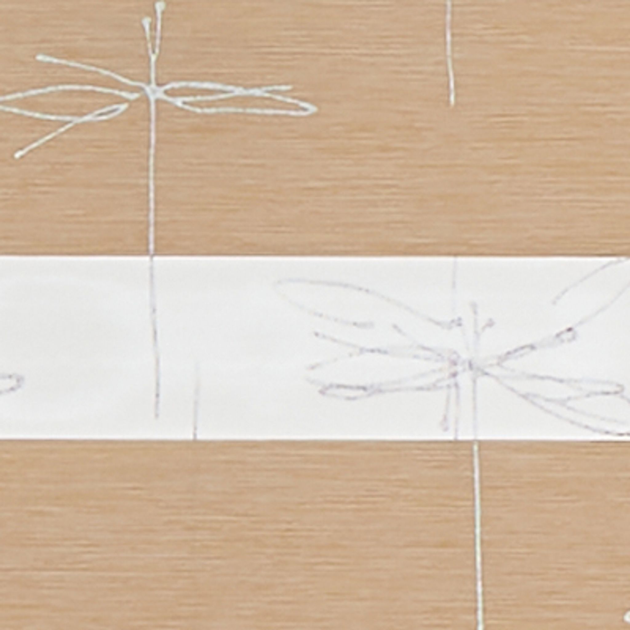 Sketch Printed Khaki-Light Filtering
