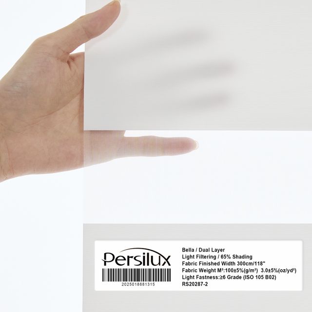 Fabric Sample For Persilux Dual Layers Zebra Shades