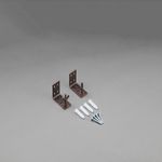 Persilux Wood Track Roman Shades Mounting Brackets