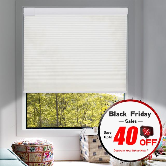 No Drill No Tools Bottom-Up Only Cellular Shades (1" cell )