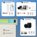 Persilux motorized linen roller shades compatible with Apple HomeKit and Matter