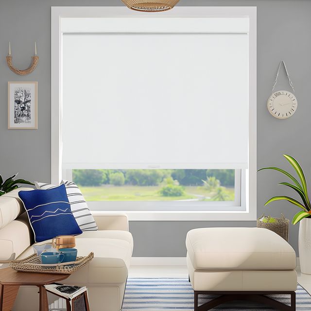 Blackout Bamboo-Look Roller Shades